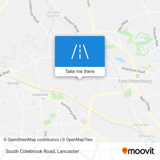 South Colebrook Road map