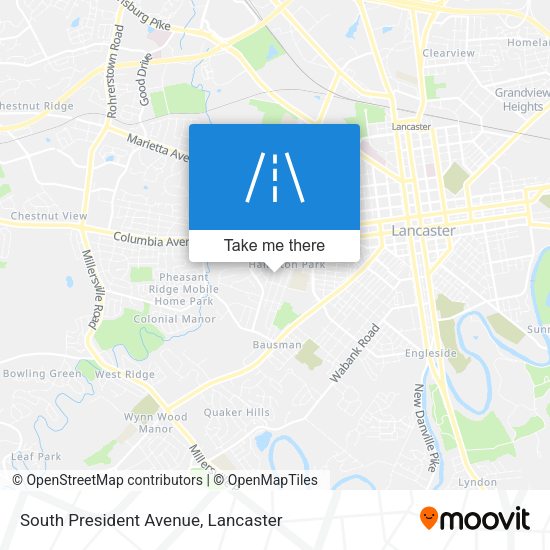South President Avenue map