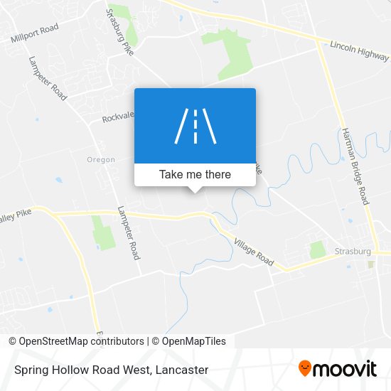 Spring Hollow Road West map