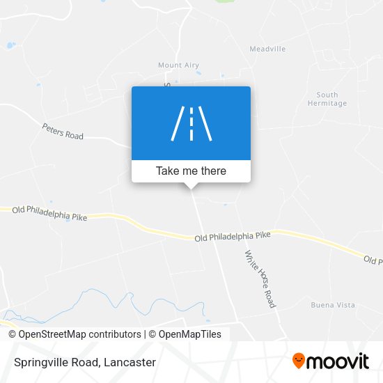 Springville Road map
