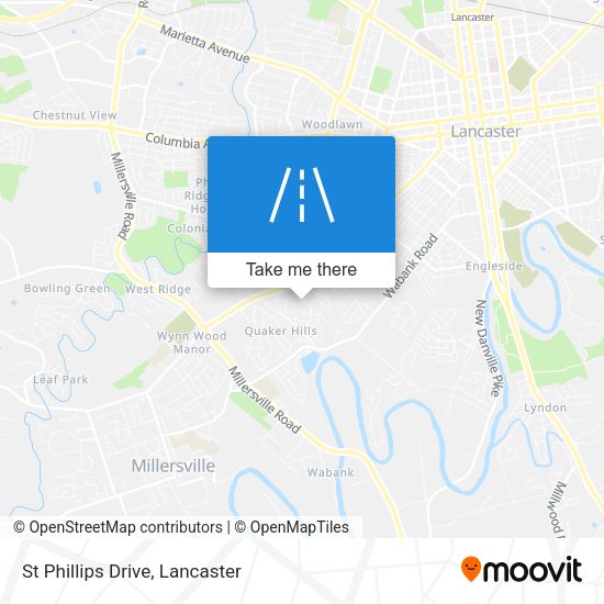 St Phillips Drive map