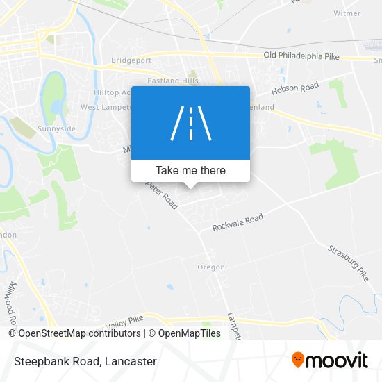 Mapa de Steepbank Road