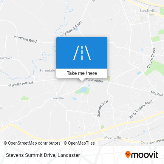 Stevens Summit Drive map
