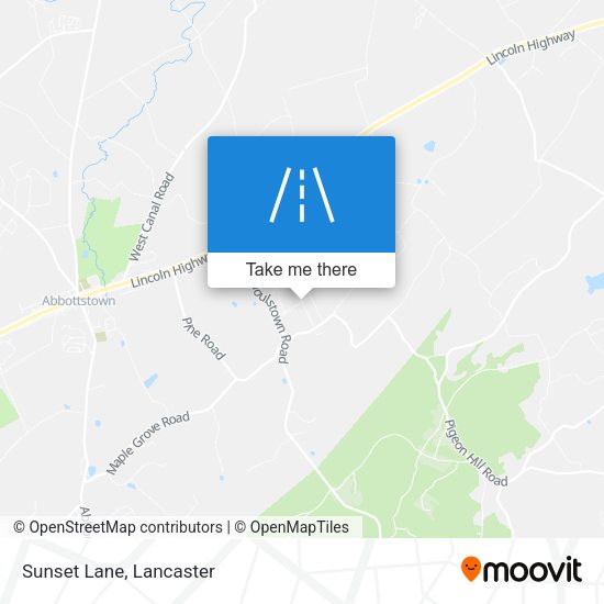 Mapa de Sunset Lane