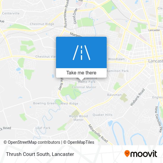Thrush Court South map