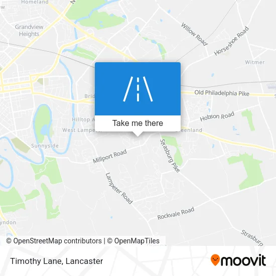 Timothy Lane map