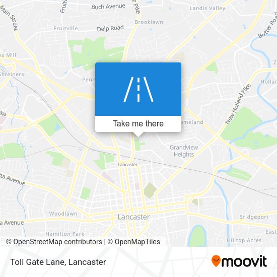 Mapa de Toll Gate Lane