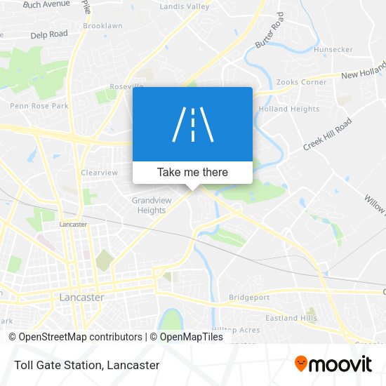 Toll Gate Station map