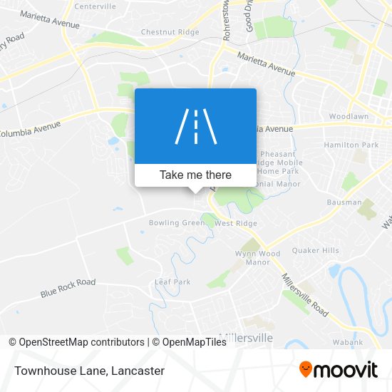 Mapa de Townhouse Lane