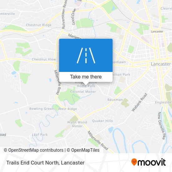 Trails End Court North map