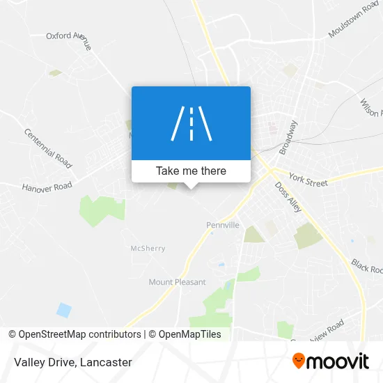 Valley Drive map