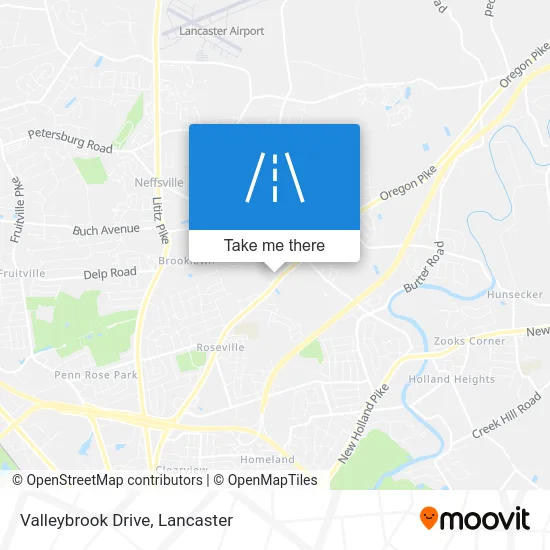 Valleybrook Drive map