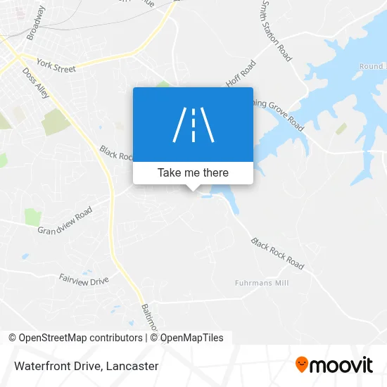 Waterfront Drive map