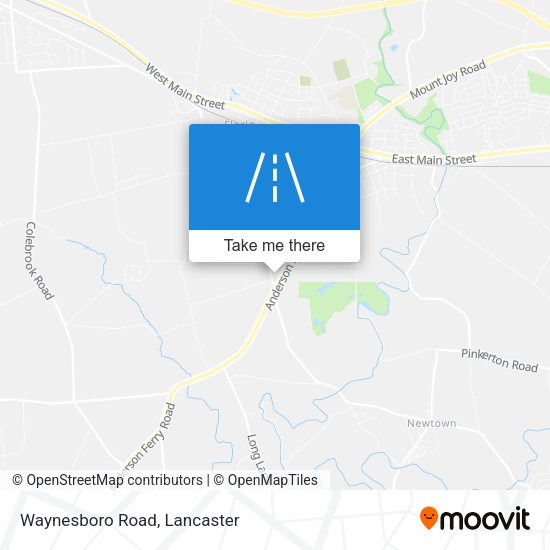 Waynesboro Road map