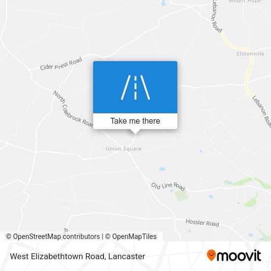 Mapa de West Elizabethtown Road