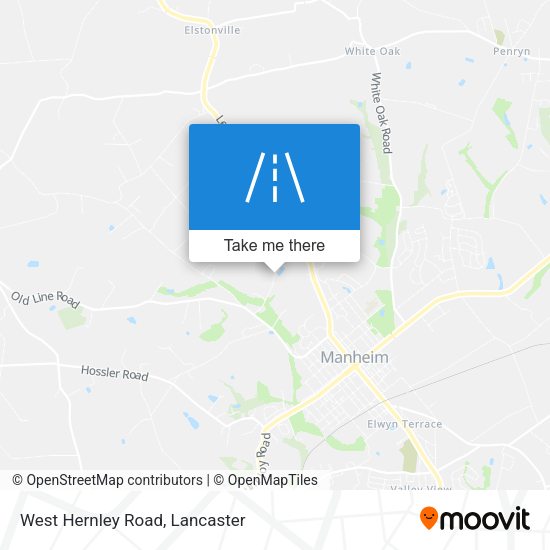 West Hernley Road map