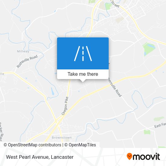 West Pearl Avenue map