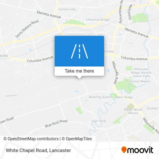 White Chapel Road map