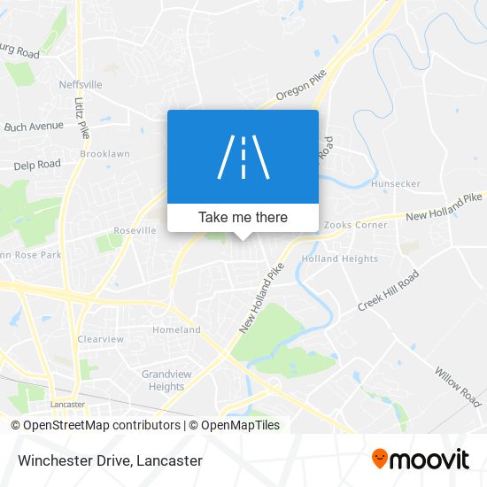 Winchester Drive map