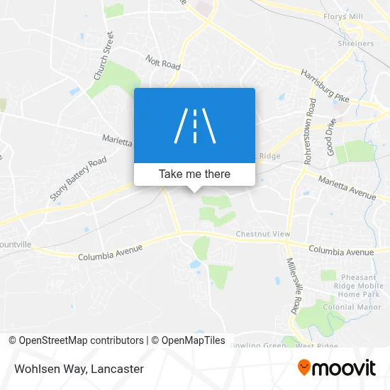 Wohlsen Way map