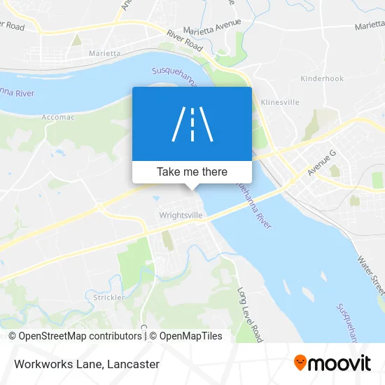 Workworks Lane map