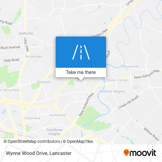 Wynne Wood Drive map