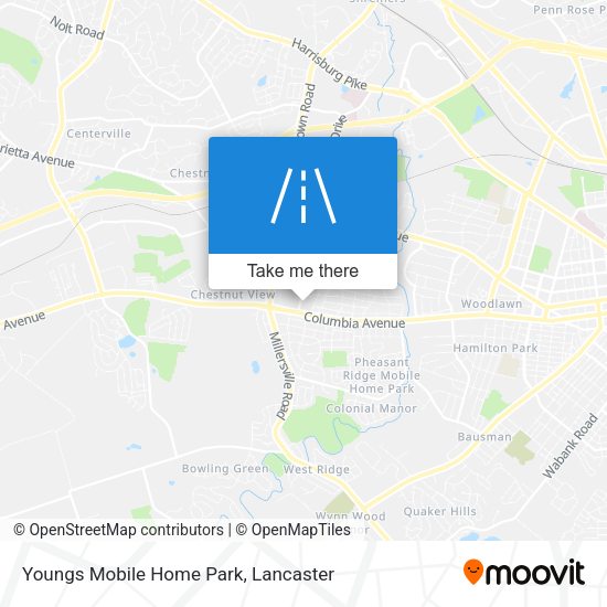 Youngs Mobile Home Park map