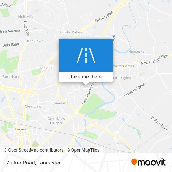 Mapa de Zarker Road