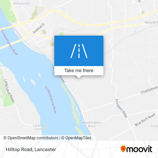 Mapa de Hilltop Road