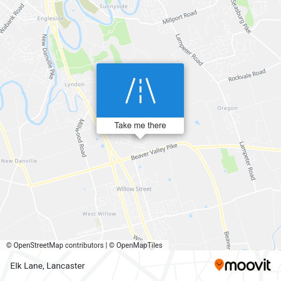 Mapa de Elk Lane