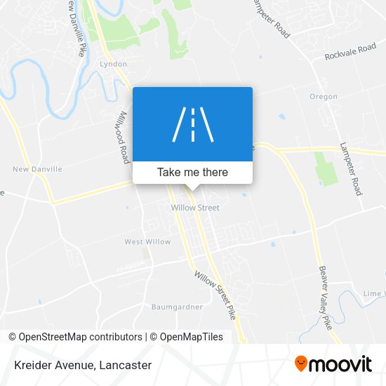 Mapa de Kreider Avenue