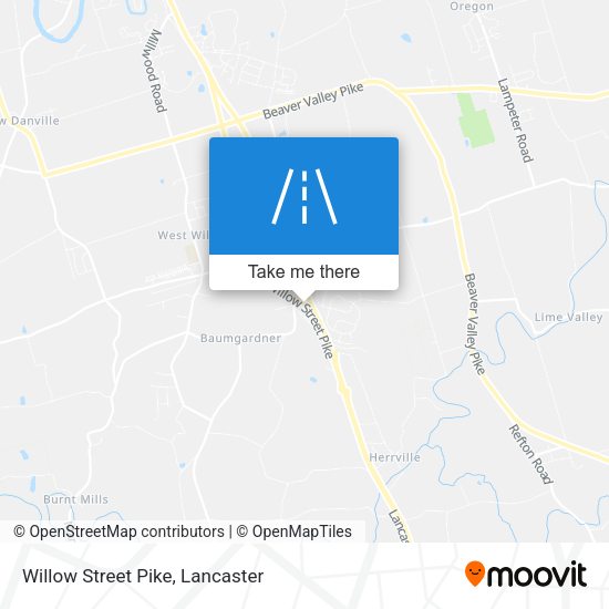 Mapa de Willow Street Pike