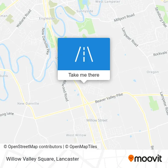 Willow Valley Square map