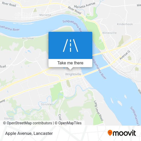 Apple Avenue map