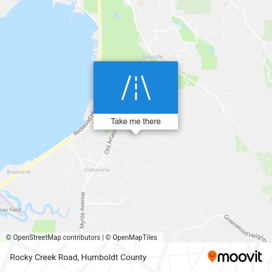 Rocky Creek Road map