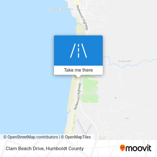 Clam Beach Drive map
