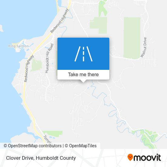 Clover Drive map