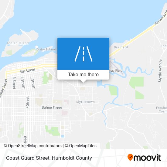 Mapa de Coast Guard Street