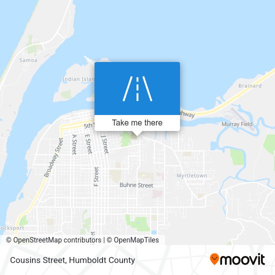 Cousins Street map