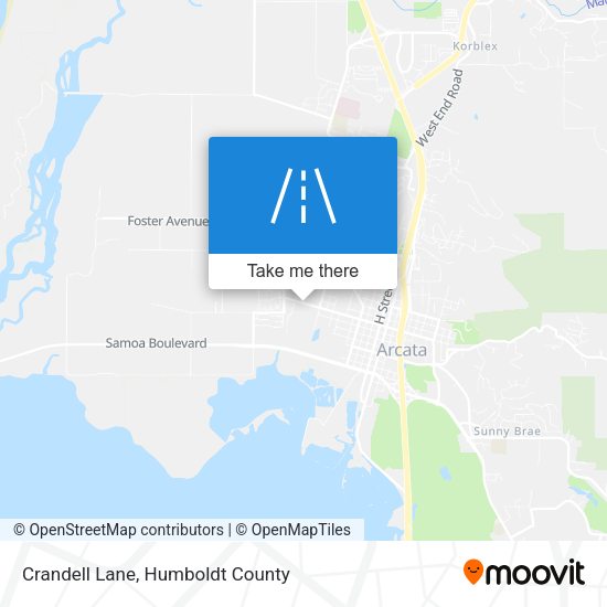 Crandell Lane map