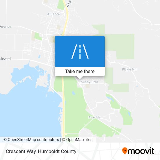 Mapa de Crescent Way