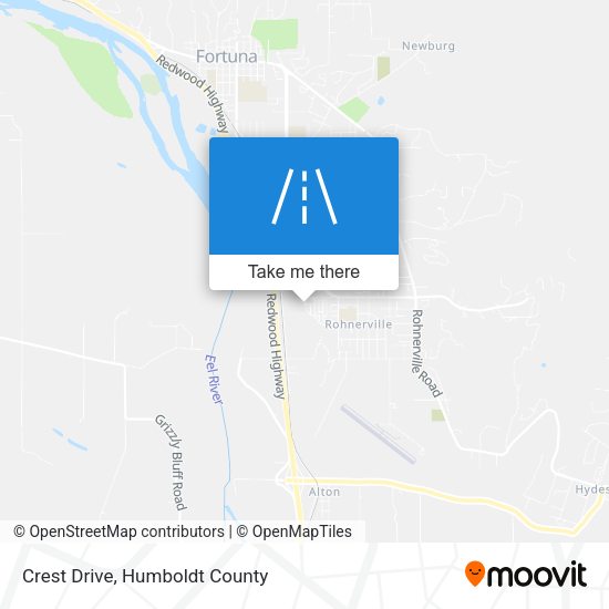 Mapa de Crest Drive