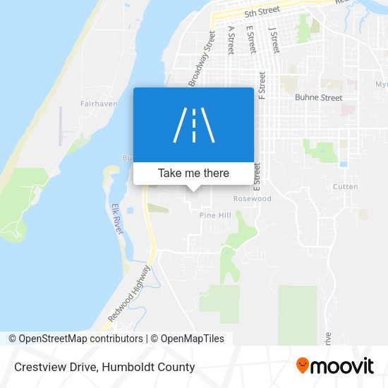 Crestview Drive map