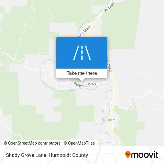 Shady Grove Lane map