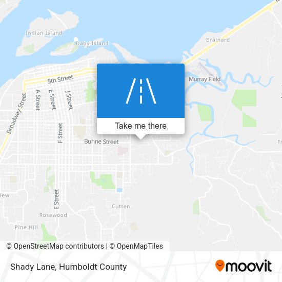 Shady Lane map