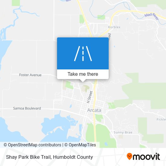 Shay Park Bike Trail map