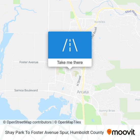 Mapa de Shay Park To Foster Avenue Spur