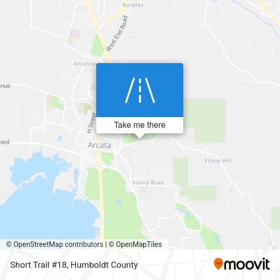 Short Trail #18 map