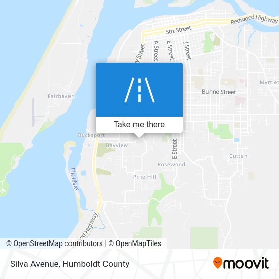 Silva Avenue map
