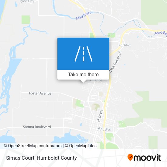 Simas Court map